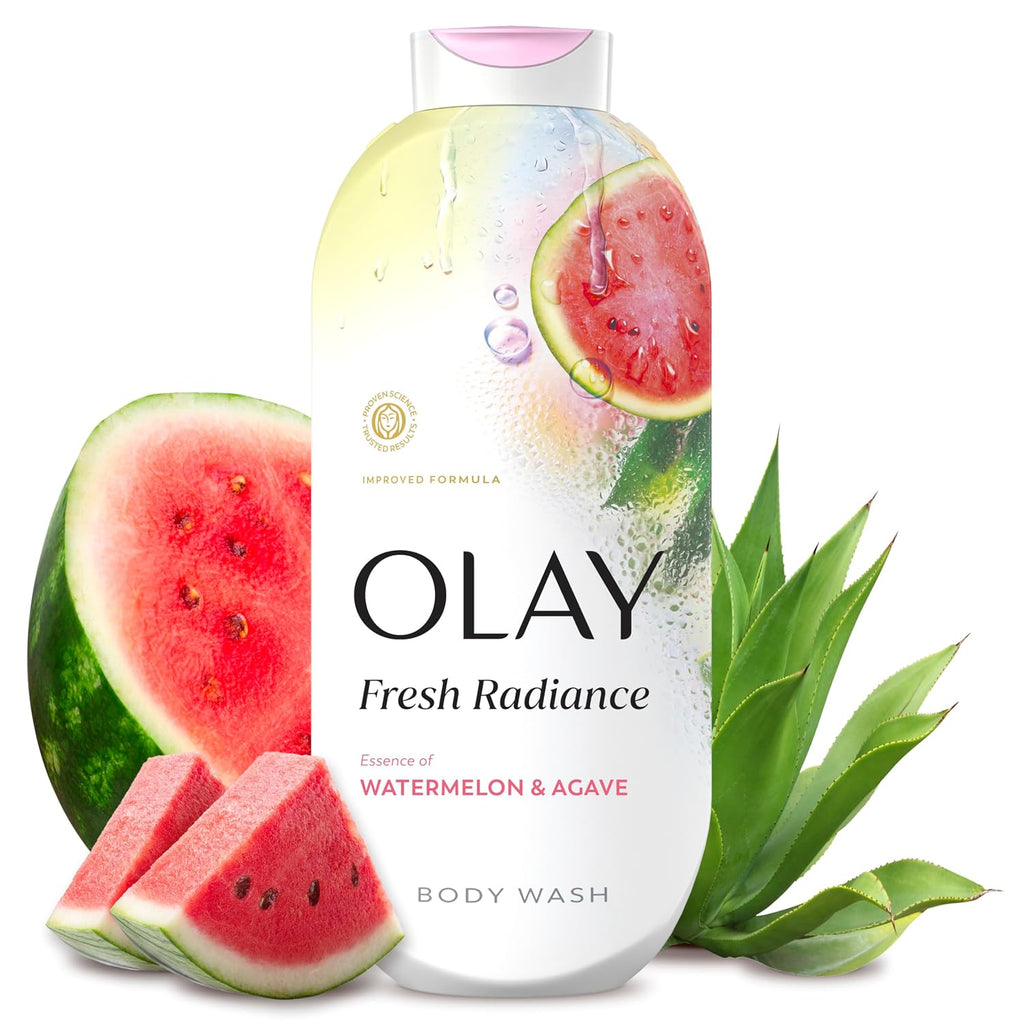 Olay | Body Wash Fresh Radiance Vitamin B3 Antioxidant Watermelon Agave — 22 fl oz