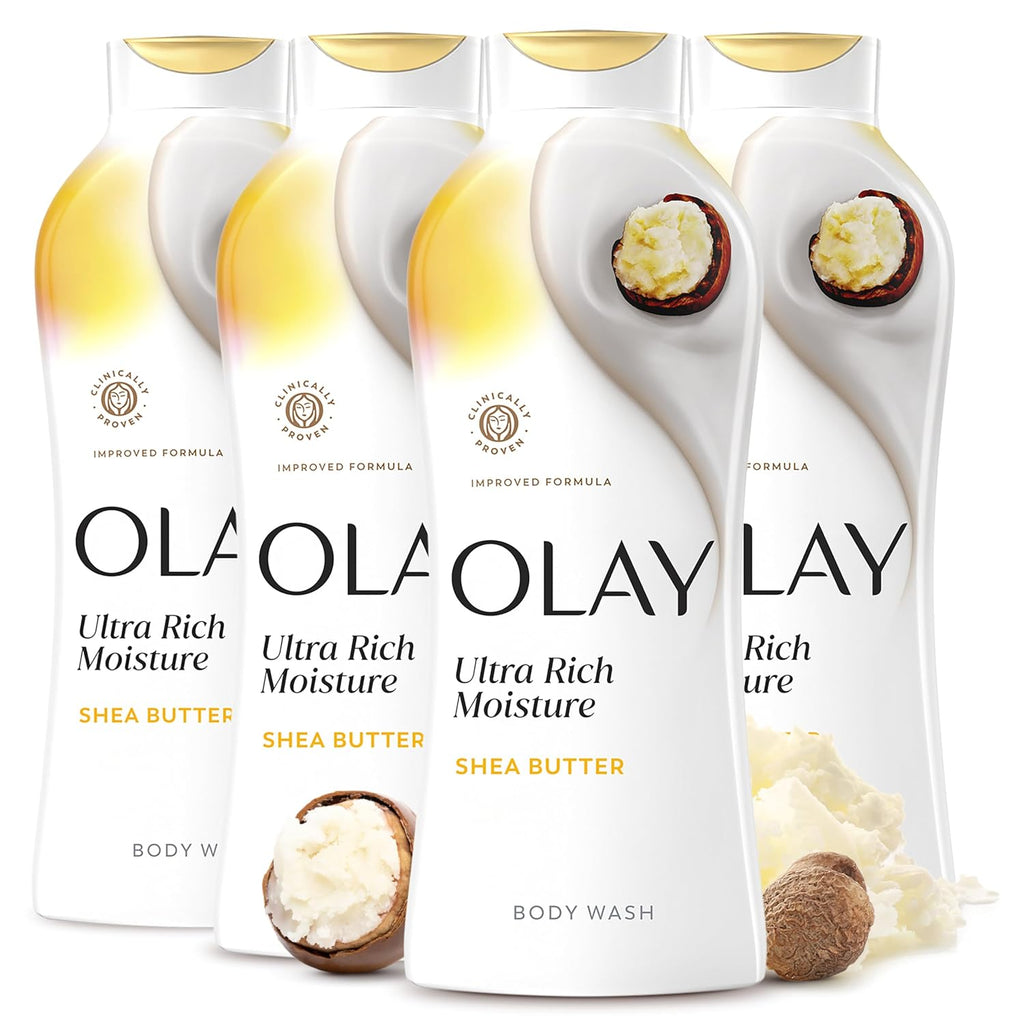 Olay | Body Lotion Ultra Moisture Shea Butter Vitamin B3 Hyaluronic — 88 fl oz (4-Pack)