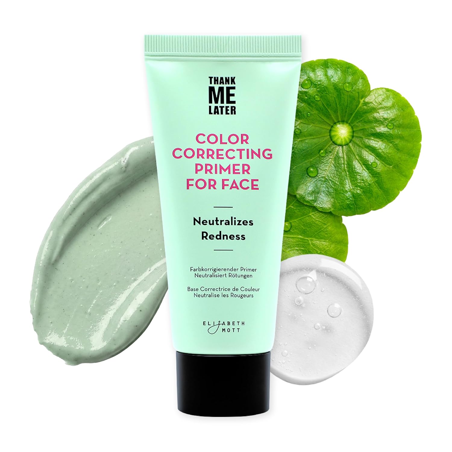 Elizabeth Mott Thank Me Later Blurring Face Primer SPF 30 – Lightweight, Hydrating Makeup Primer - Smooths Fine Lines & Wrinkles for a Soft-Focus Finish – Mineral-Based, Cruelty-Free Formula – 30g