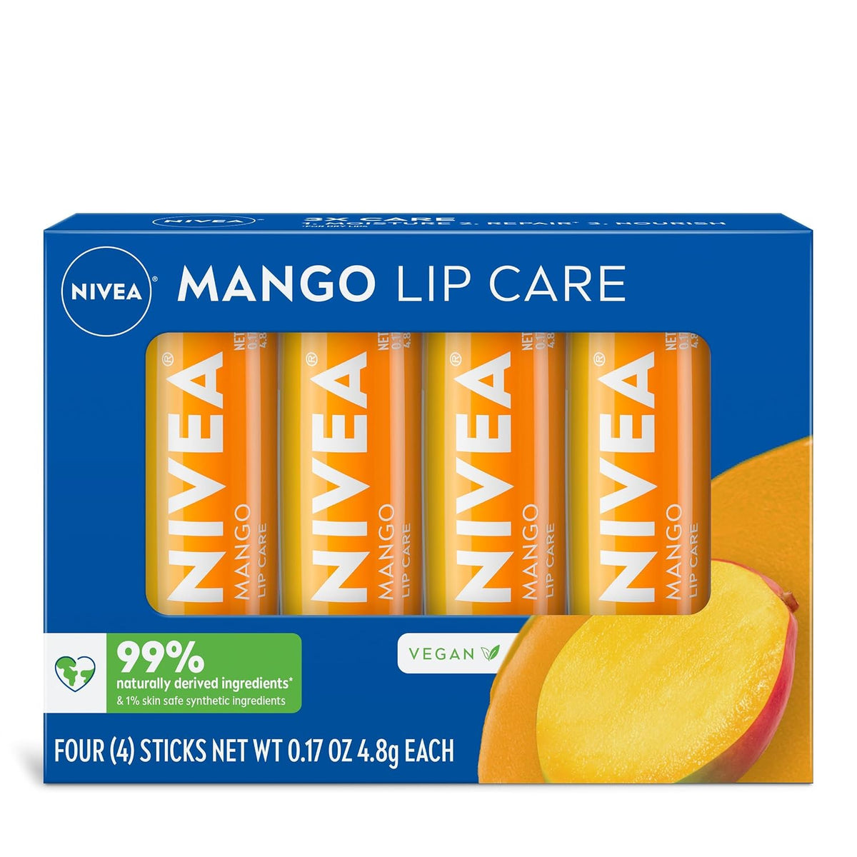 NIVEA Tinted Lip Care Balm Variety Pack
