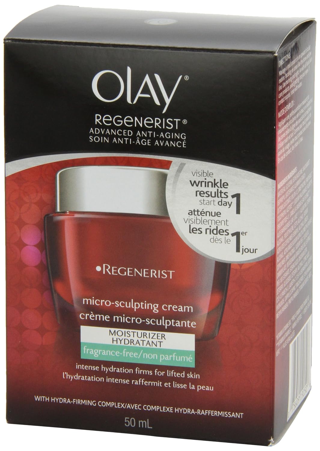Olay Regenerist micro-sculpting cream packaging on a white background
