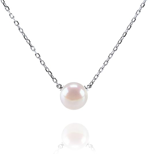 PAVOI - Handpicked AAA+ Freshwater Cultured Single Pearl Necklace Pendant | Gold Necklaces for Women