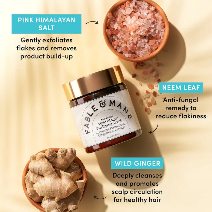 Fable & Mane - SahaScalp Wild Ginger Purifying Scrub