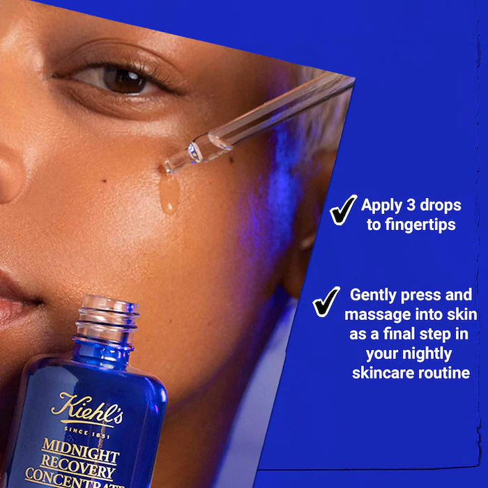 Kiehl's Since 1851 - Midnight Recovery Concentrate Moisturizing Face Oil Serum