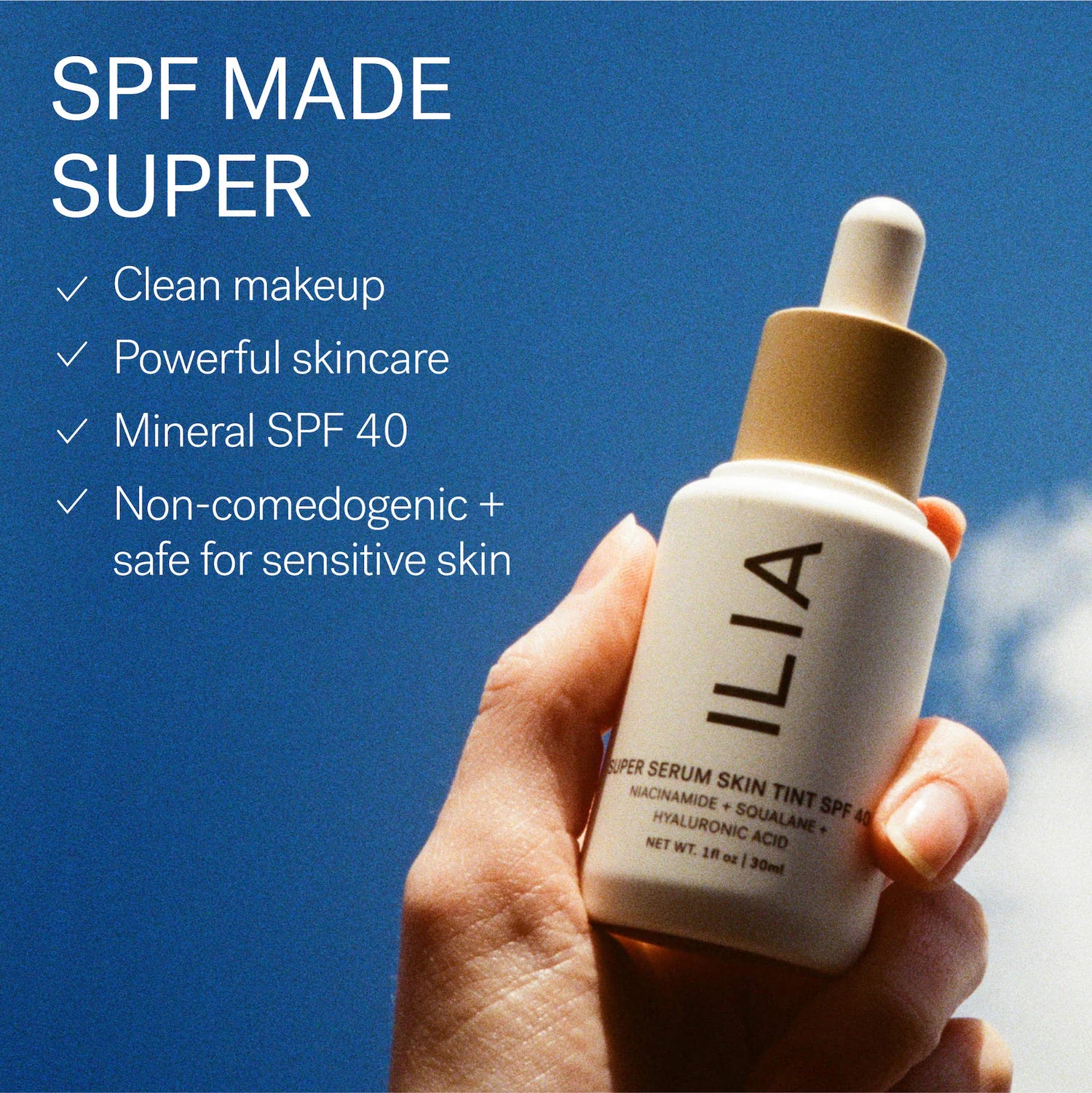ILIA - Super Serum Skin Tint SPF 40 - Hydrating Foundation