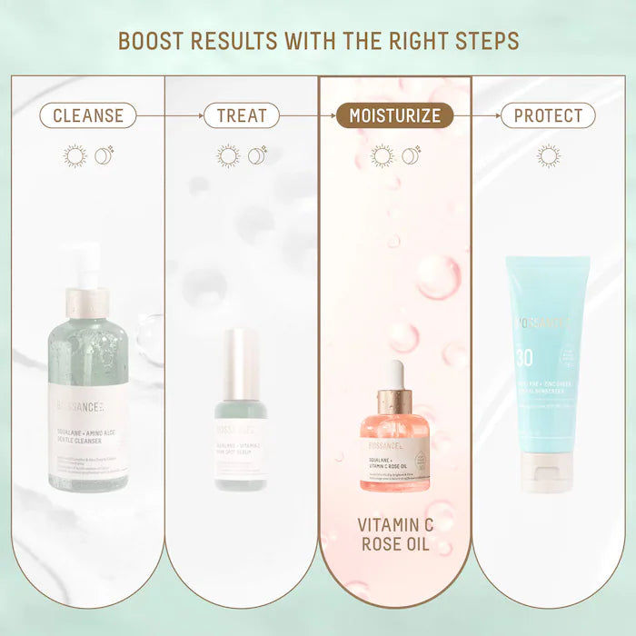 Biossance - Vitamin C Rose Brightening and Firming Face Oil + Squalane