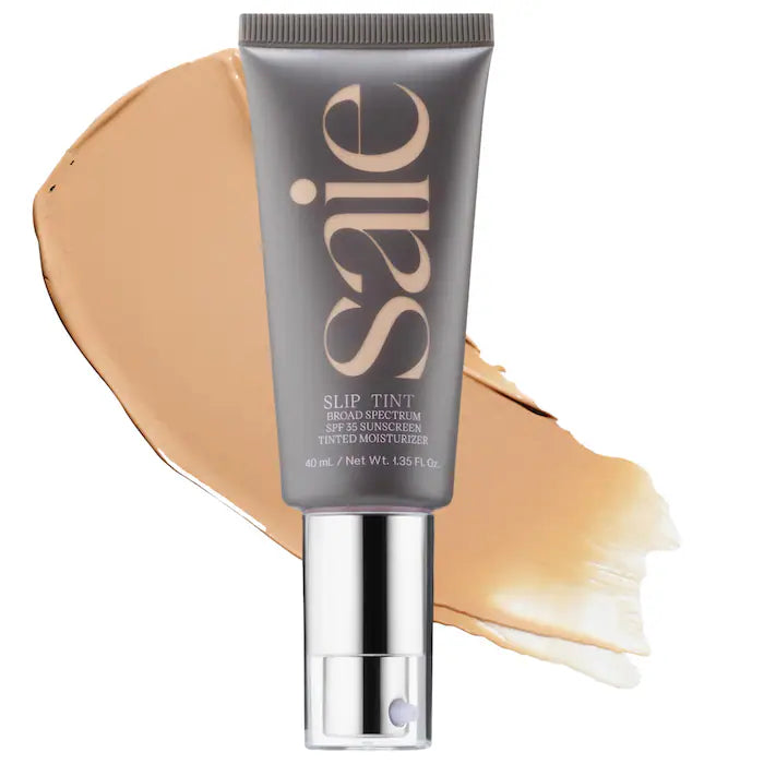 Saie - Slip Tint – Lightweight Tinted Moisturizer with Mineral Zinc SPF 35 and Hyaluronic Acid