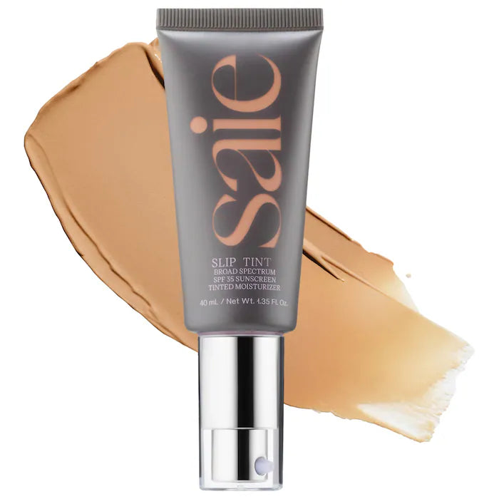 Saie - Slip Tint – Lightweight Tinted Moisturizer with Mineral Zinc SPF 35 and Hyaluronic Acid