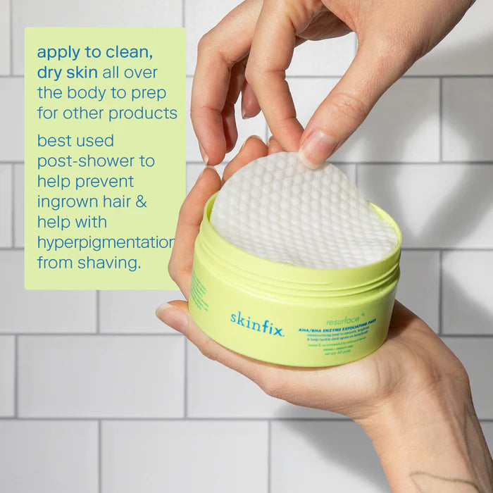 Skinfix - Resurface+ AHA/BHA Niacinamide Exfoliating Pads for Face and Targeted Body