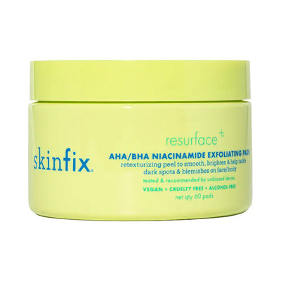 Skinfix - Resurface+ AHA/BHA Niacinamide Exfoliating Pads for Face and Targeted Body