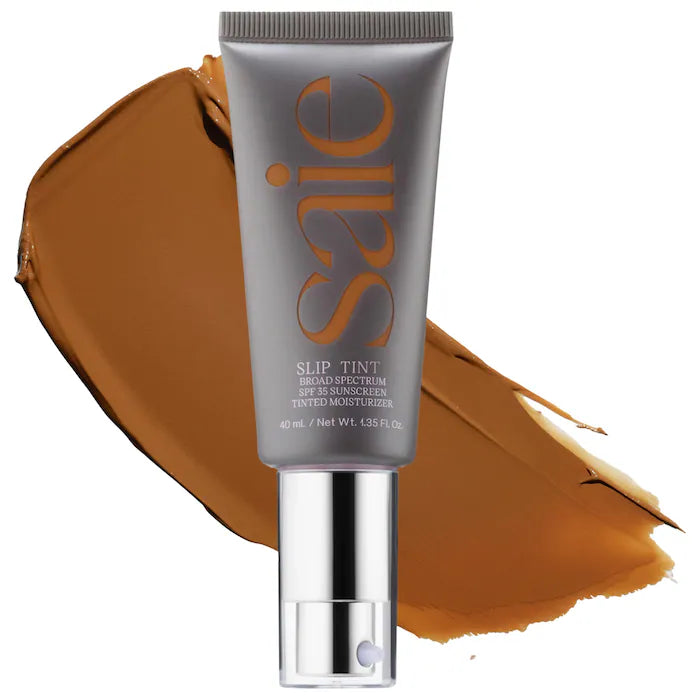 Saie - Slip Tint – Lightweight Tinted Moisturizer with Mineral Zinc SPF 35 and Hyaluronic Acid