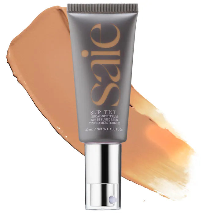 Saie - Slip Tint – Lightweight Tinted Moisturizer with Mineral Zinc SPF 35 and Hyaluronic Acid