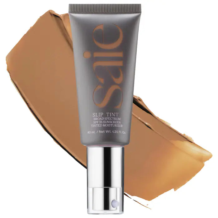 Saie - Slip Tint – Lightweight Tinted Moisturizer with Mineral Zinc SPF 35 and Hyaluronic Acid