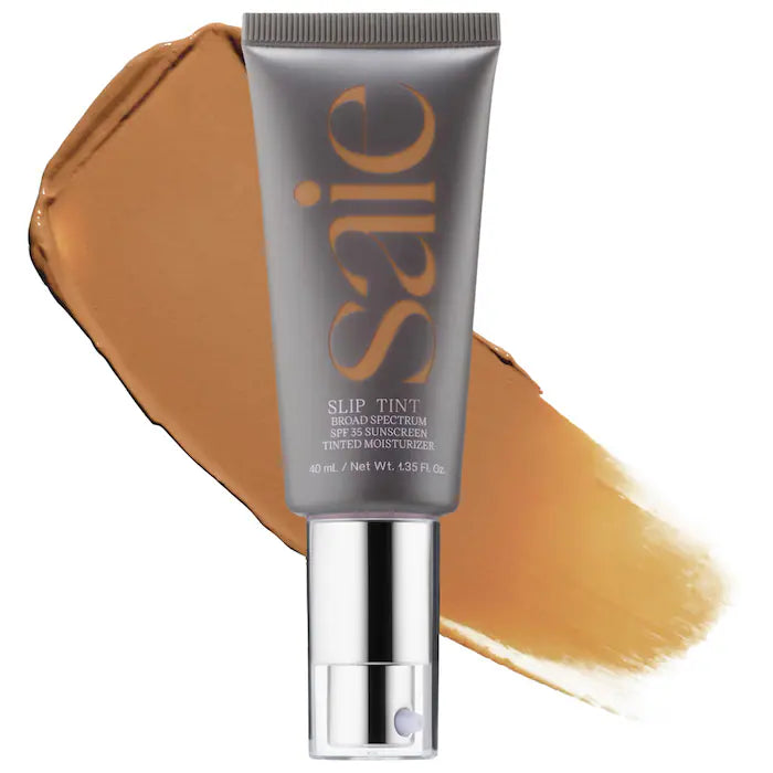 Saie - Slip Tint – Lightweight Tinted Moisturizer with Mineral Zinc SPF 35 and Hyaluronic Acid