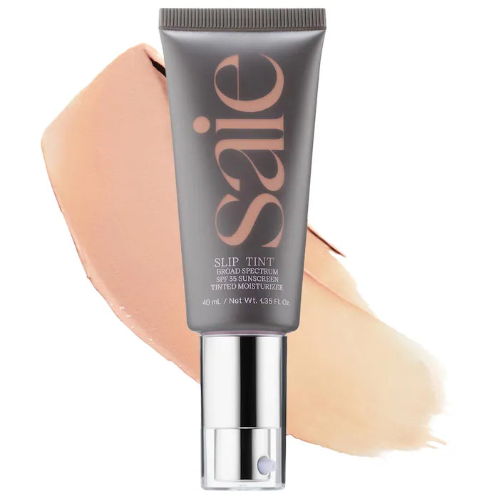 Saie - Slip Tint – Lightweight Tinted Moisturizer with Mineral Zinc SPF 35 and Hyaluronic Acid