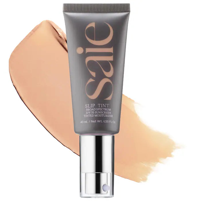 Saie - Slip Tint – Lightweight Tinted Moisturizer with Mineral Zinc SPF 35 and Hyaluronic Acid