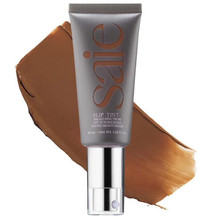 Saie - Slip Tint – Lightweight Tinted Moisturizer with Mineral Zinc SPF 35 and Hyaluronic Acid