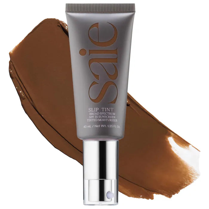 Saie - Slip Tint – Lightweight Tinted Moisturizer with Mineral Zinc SPF 35 and Hyaluronic Acid