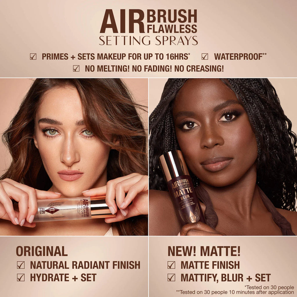 
Charlotte Tilbury 
Jumbo Airbrush Flawless Hydrating & Waterproof Setting Spray