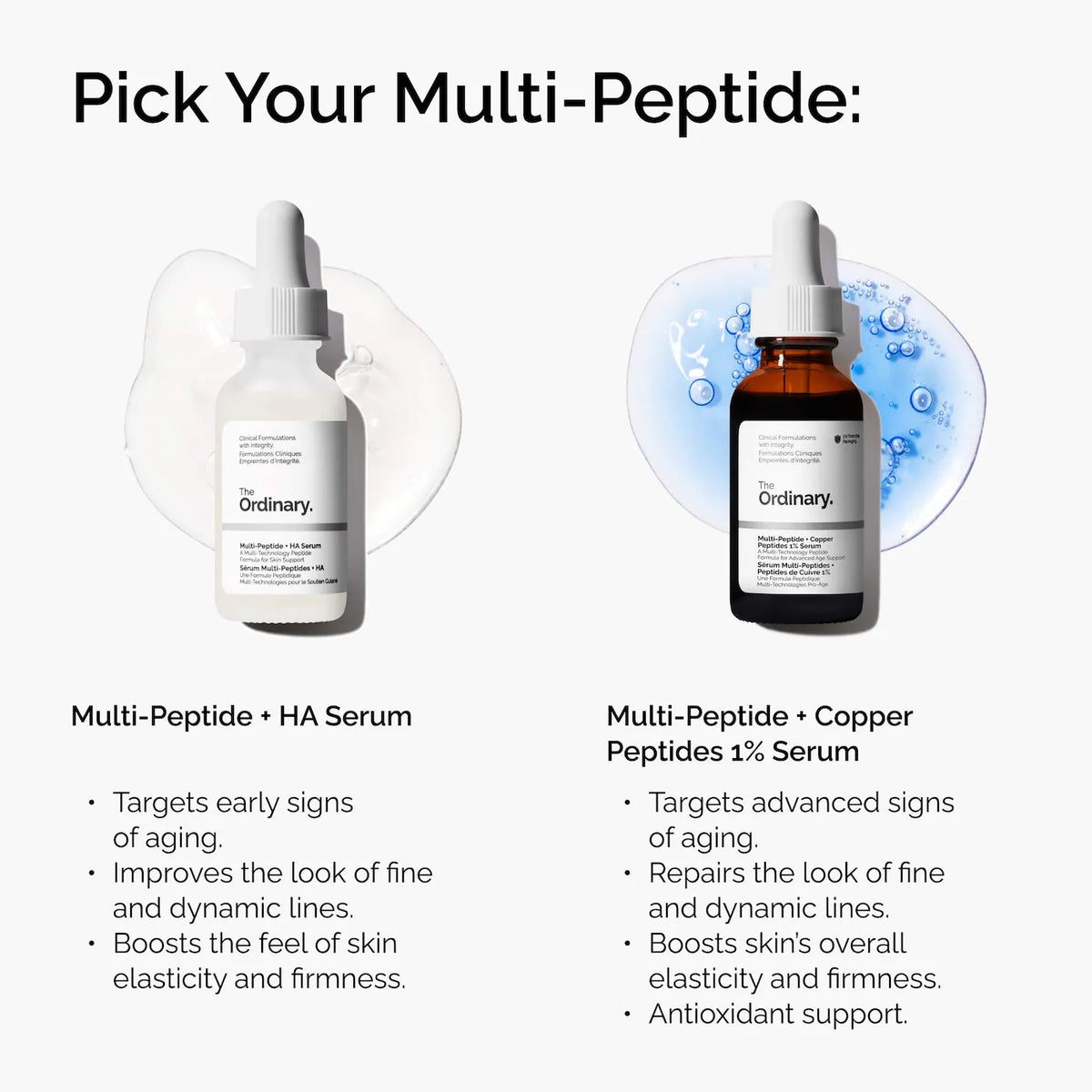 The Ordinary 
Multi-Peptide + Copper Peptides 1% for Wrinkles and Skin Elasticity