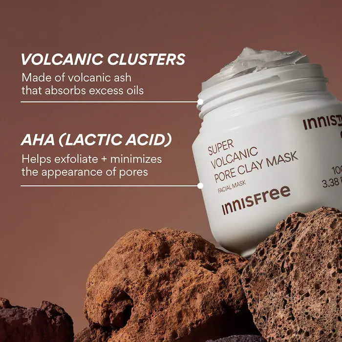 Super Volcanic Pore Detoxing Clay Mask with AHAs + Oil Control