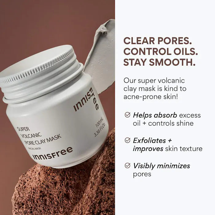 Super Volcanic Pore Detoxing Clay Mask with AHAs + Oil Control