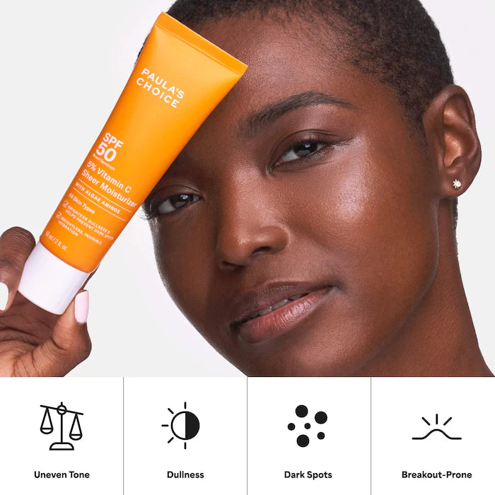 Paula's Choice - 5% Vitamin C Sheer Facial Moisturizer SPF 50