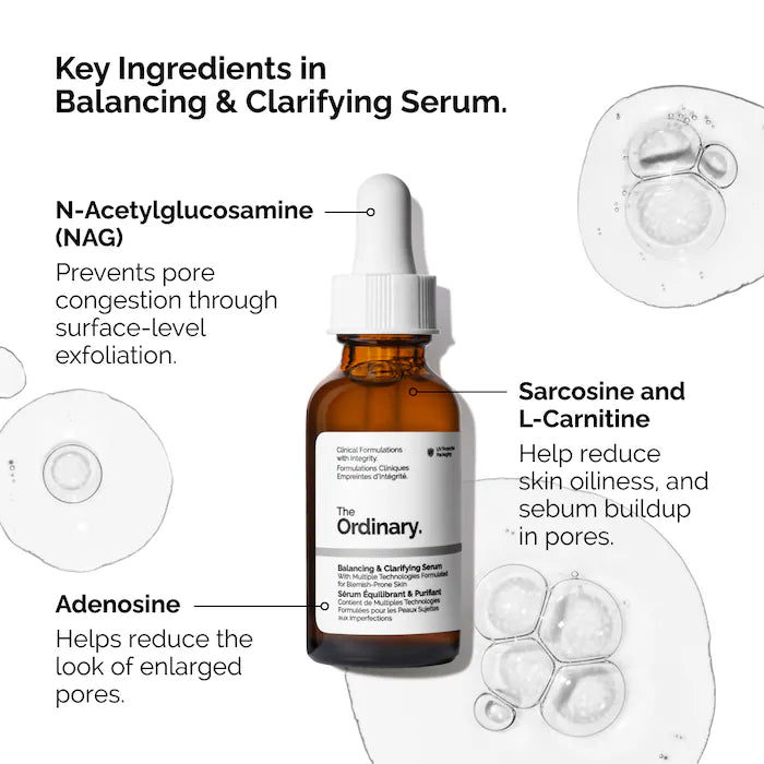 The Ordinary - Balancing & Clarifying Serum for Oily Skin and Pore Refinement
