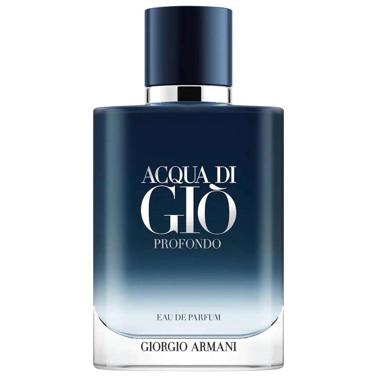 Giorgio Armani Acqua di Giò Profondo Eau de Parfum bottle on a white background