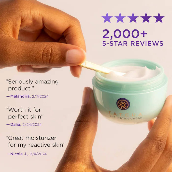Tatcha  The Water Cream Oil-Free Pore Minimizing Refillable Moisturizer