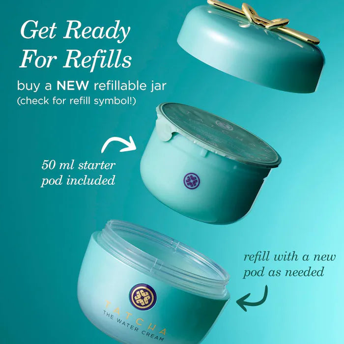 Tatcha  The Water Cream Oil-Free Pore Minimizing Refillable Moisturizer