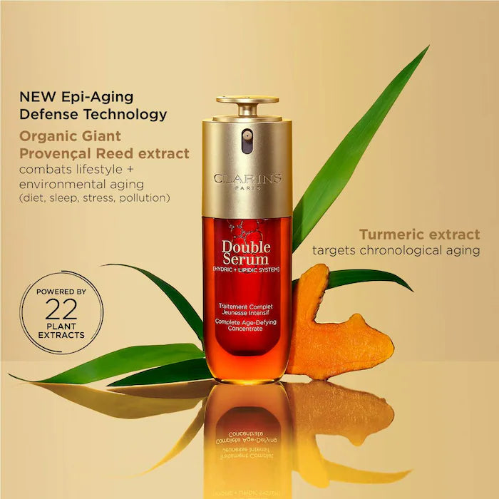 Clarins - DOUBLE SERUM® To Firm, Boost Radiance & Refine Pores