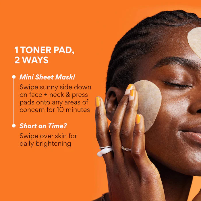 innisfree  Daily Vitamin C Korean Brightening Toner Pads with Niacinamide for Dark Spots