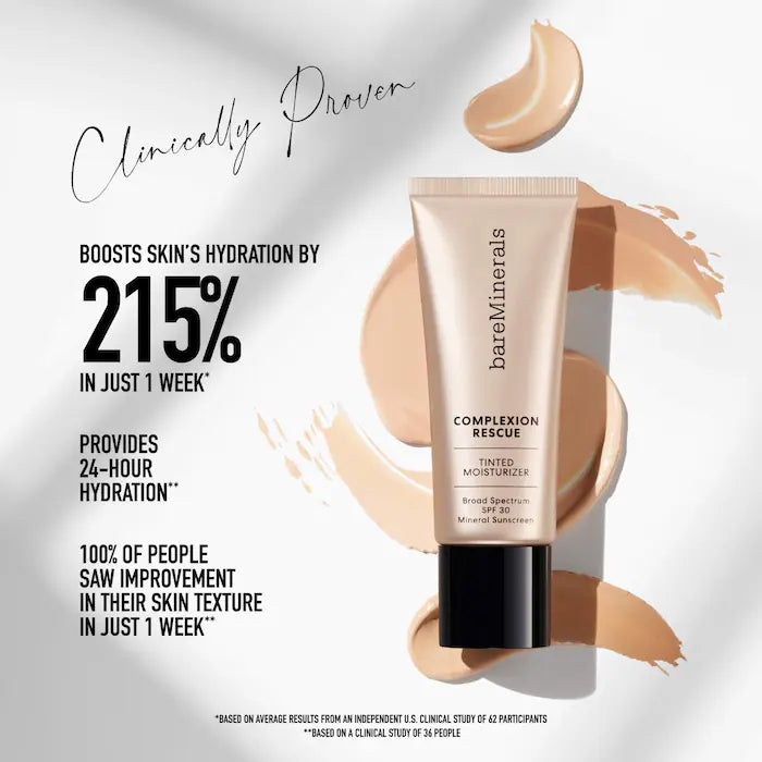 bare Minerals  COMPLEXION RESCUE Tinted Moisturizer with Hyaluronic Acid and Mineral SPF 30