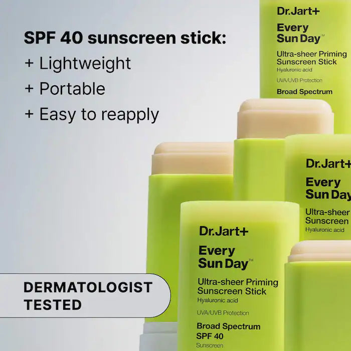 Face Sunscreen Dr. Jart+ - Every Sun Day™ Invisible Korean Sunscreen Stick SPF 40