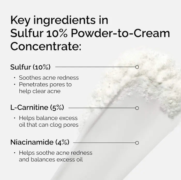 The Ordinary - Sulfur 10% Powder-to-Cream Concentrate Acne Spot Treatment