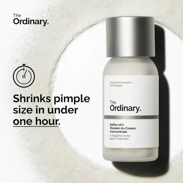 The Ordinary - Sulfur 10% Powder-to-Cream Concentrate Acne Spot Treatment