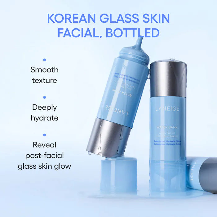 LANEIGE - Water Bank Aqua Facial Serum BHA + AHA - Gently Exfoliate, Hydrate & Glow