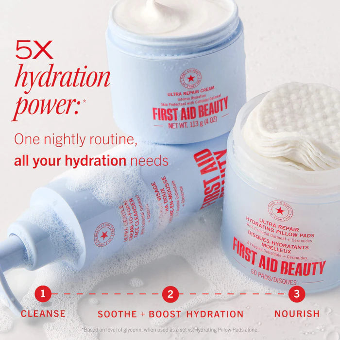 First Aid Beauty  Ultra Repair® Cream Intense Hydration – Face and Body Moisturizer for Skin Repair