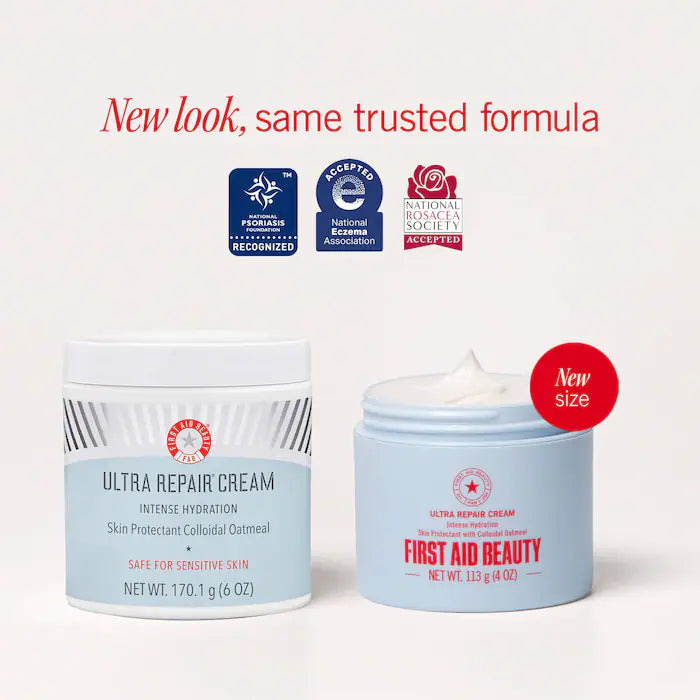 First Aid Beauty  Ultra Repair® Cream Intense Hydration – Face and Body Moisturizer for Skin Repair
