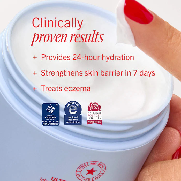 First Aid Beauty  Ultra Repair® Cream Intense Hydration – Face and Body Moisturizer for Skin Repair