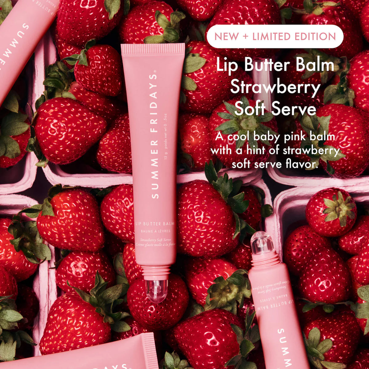 
Summer Fridays 
Lip Butter Balm Treatment for Hydration + Nourishing Shine